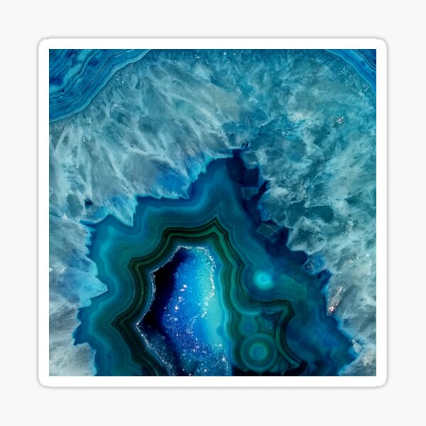 Vista previa del artículo con la obra «Ágata azul turquesa», diseñado y vendido por maryedenoa.