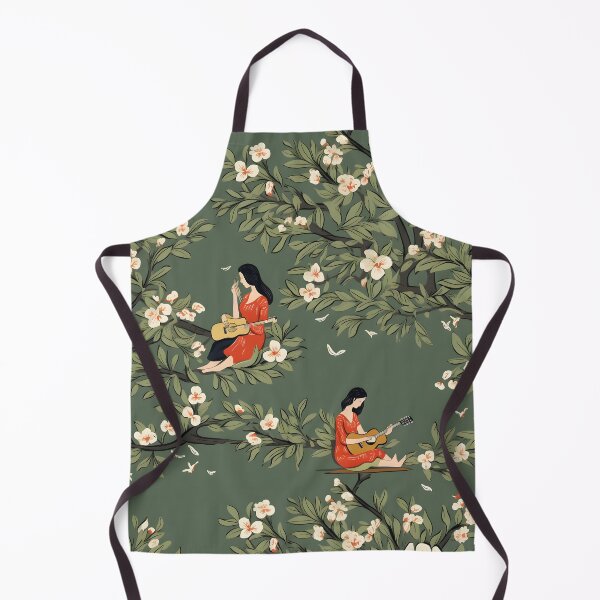 Item preview, Apple Picking Guitar—Emily’s Apple Cider Season. Autumn Design floral prints, wall art. designed and sold by ignasirus.