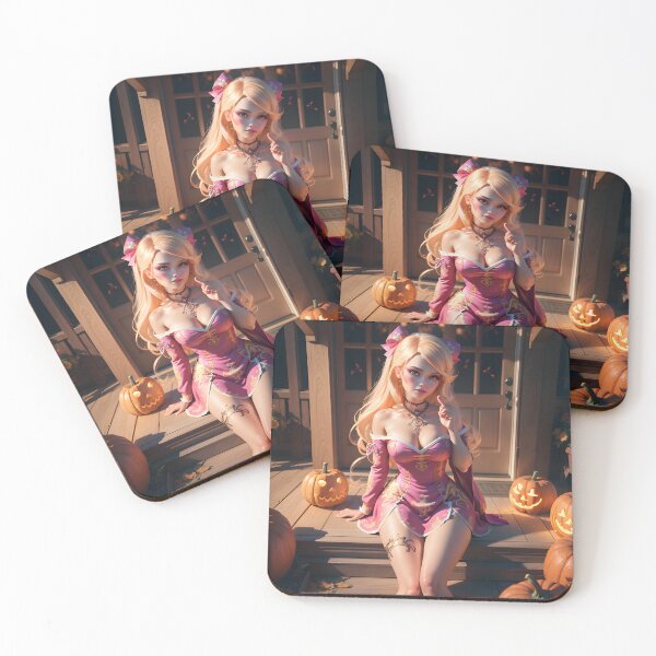 Item preview, HalloBarbie tallando calabazas designed and sold by Shiwwa.