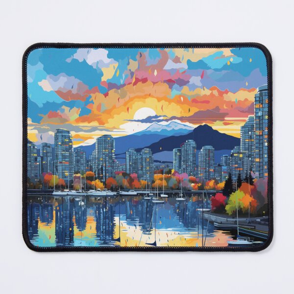Item preview, A Pop Art Travel Print of Vancouver - Canada designed and sold by StudioRedKoala.