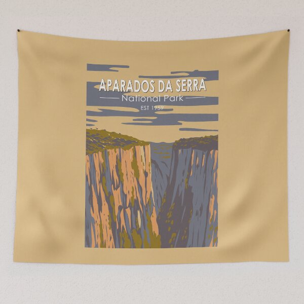 Item preview, Aparados da Serra National Park Brazil Travel Art Vintage designed and sold by KrisSidDesigns.