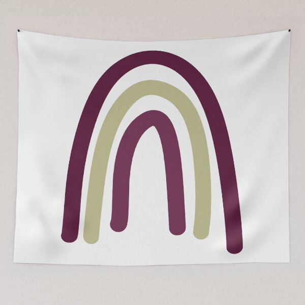 Item preview, Maroon and Gold Boho “Rainbow” designed and sold by Allie Rockhill.