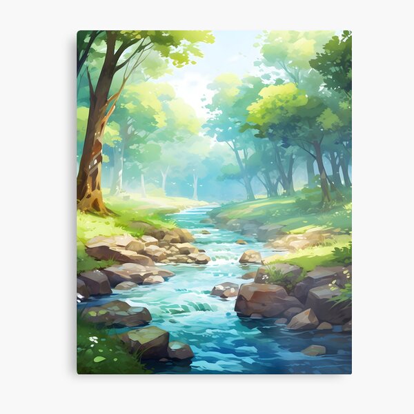 Item preview, Whispering Waters: A Forest Stream Watercolor designed and sold by Shirtastically.