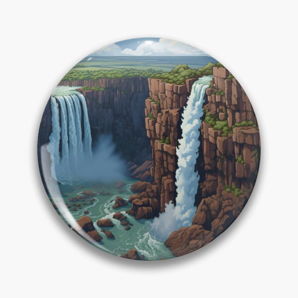 Item preview, waterfalls, landscape, sea designed and sold by ounas1b.