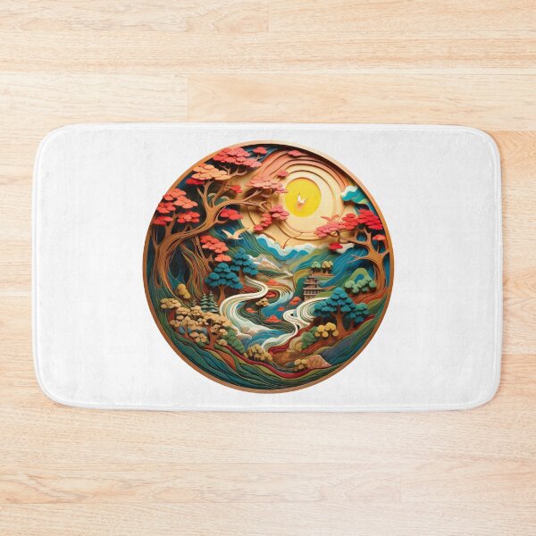 Item preview, Beautiful Landscape Nature Design - Woodcut Trees and Forest designed and sold by AlanPhotoArt.