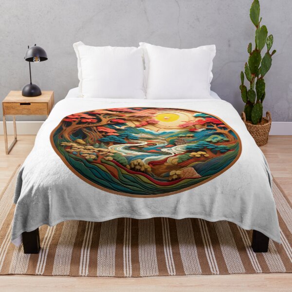 Item preview, Beautiful Landscape Nature Design - Woodcut Trees and Forest designed and sold by AlanPhotoArt.