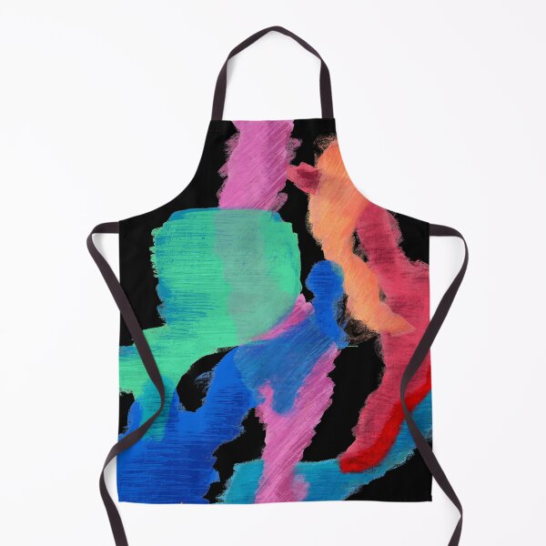 Item preview, Abstract dancing colors (black background) designed and sold by MentaLee.