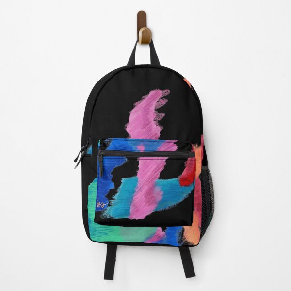 Item preview, Abstract dancing colors (black background) designed and sold by MentaLee.