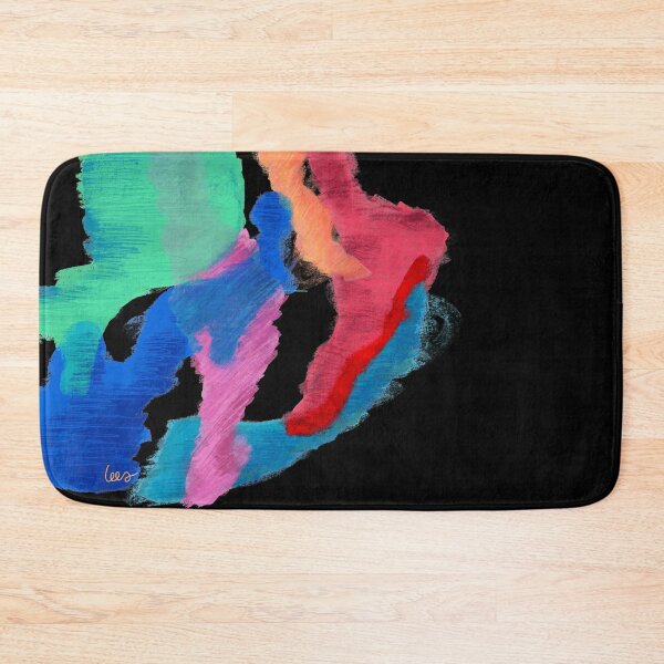 Item preview, Abstract dancing colors (black background) designed and sold by MentaLee.