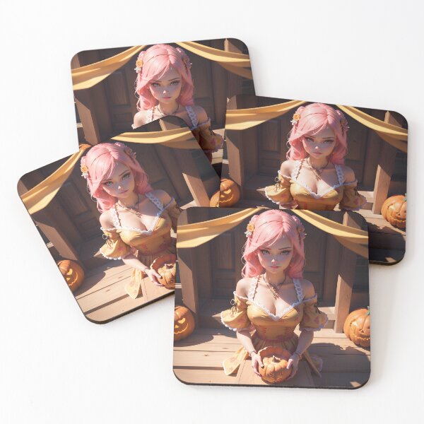 Item preview, HalloBarbie tallando calabazas designed and sold by Shiwwa.