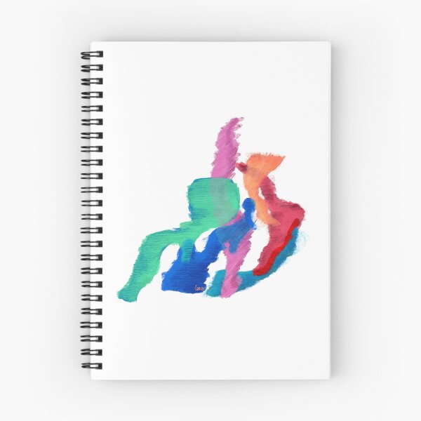 Item preview, Abstract dancing colors (white background) designed and sold by MentaLee.