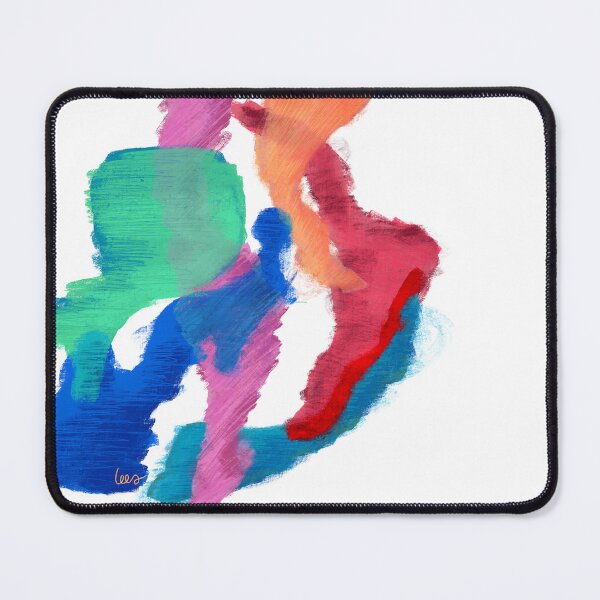 Item preview, Abstract dancing colors (white background) designed and sold by MentaLee.