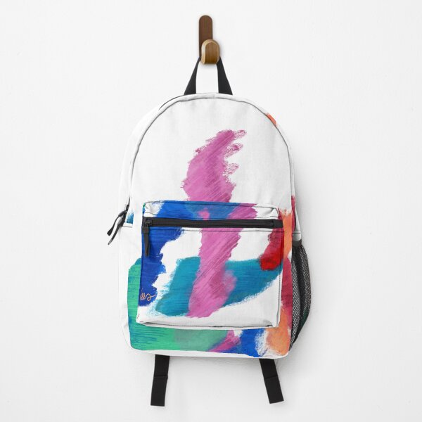 Item preview, Abstract dancing colors (white background) designed and sold by MentaLee.