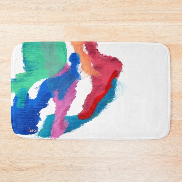 Item preview, Abstract dancing colors (white background) designed and sold by MentaLee.