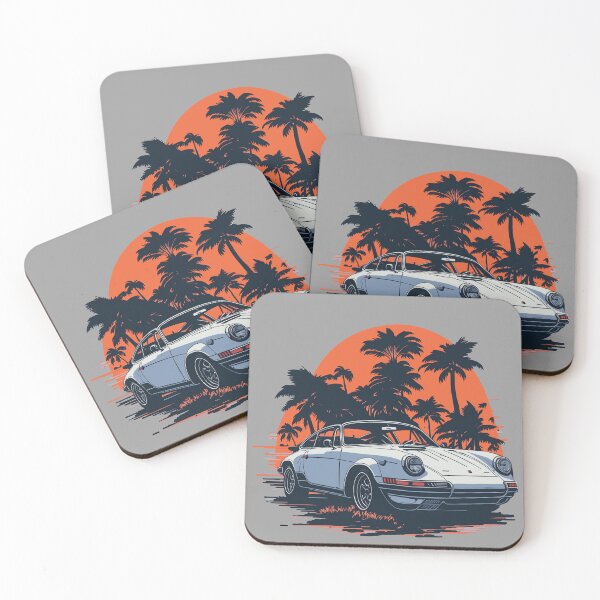 Item preview, retro Porsche at the sunset designed and sold by TheAlmighty1.