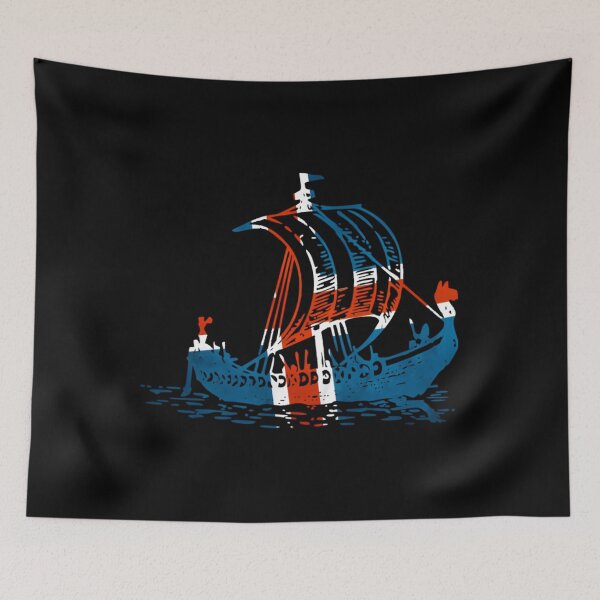 Item preview, Iceland Viking ship - Icelandic flag  	 designed and sold by ptgknfgt9.