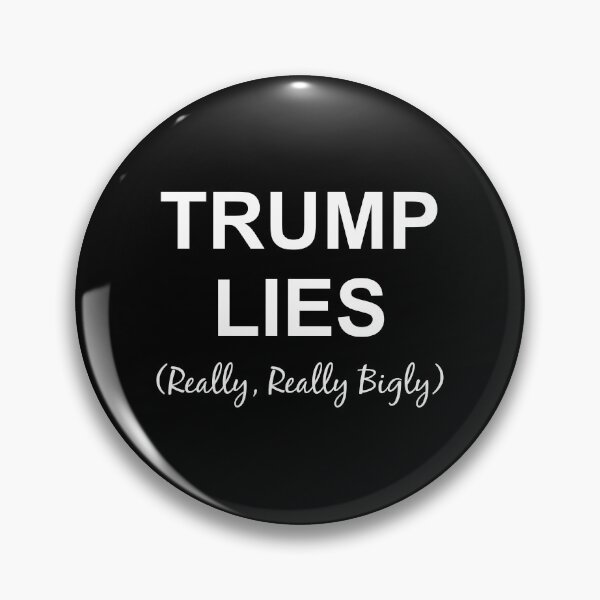 Item preview, Trump lies really, really bigly in white designed and sold by Politics-Corner.
