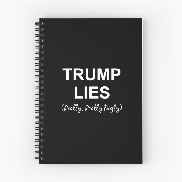Item preview, Trump lies really, really bigly in white designed and sold by Politics-Corner.