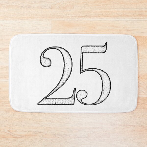 Item preview, Dotart/Dotwork illustration of Number 25 designed and sold by MagnetitaBySil.