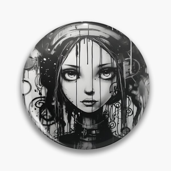 Item preview, gothic character graffiti black and white designed and sold by toaderbogdan88.