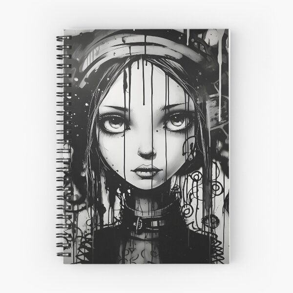 Item preview, gothic character graffiti black and white designed and sold by toaderbogdan88.