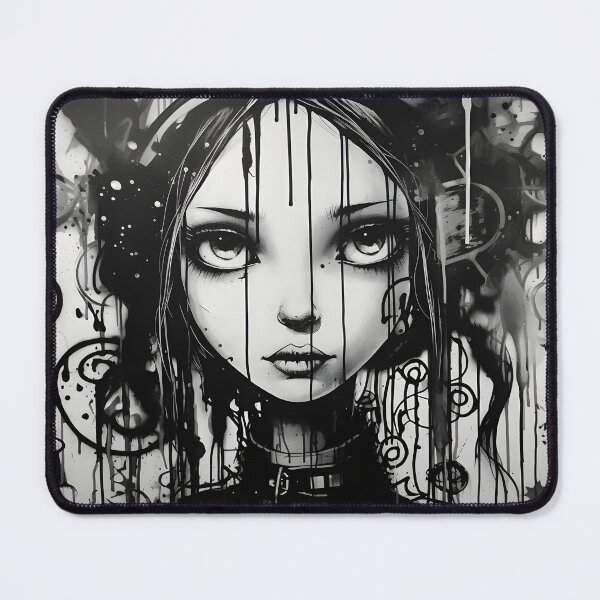 Item preview, gothic character graffiti black and white designed and sold by toaderbogdan88.
