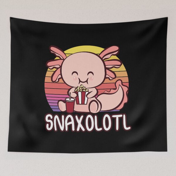Item preview, Snaxalotl a Cute Kawaii Axolotl Snacking as Snaxolotl  	 designed and sold by lupyoijjd71.