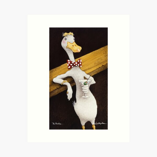 Will Bullas / art print / Mr. Martini... / humor / animals Art Print