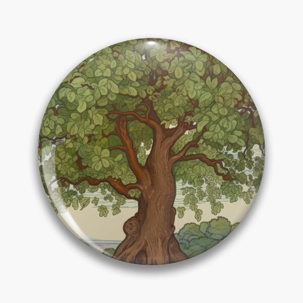 Item preview, Chestnut oak tree drawing designed and sold by ComicsFactory.