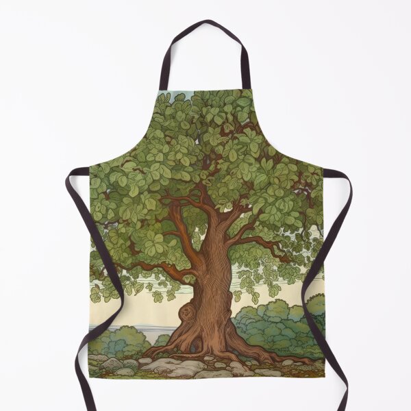 Item preview, Chestnut oak tree drawing designed and sold by ComicsFactory.