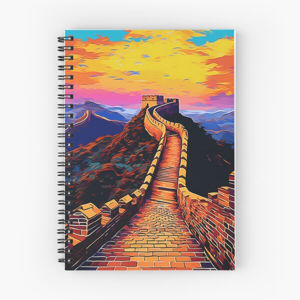 Item preview, A Pop Art Travel Print of the Great Wall of China designed and sold by StudioRedKoala.