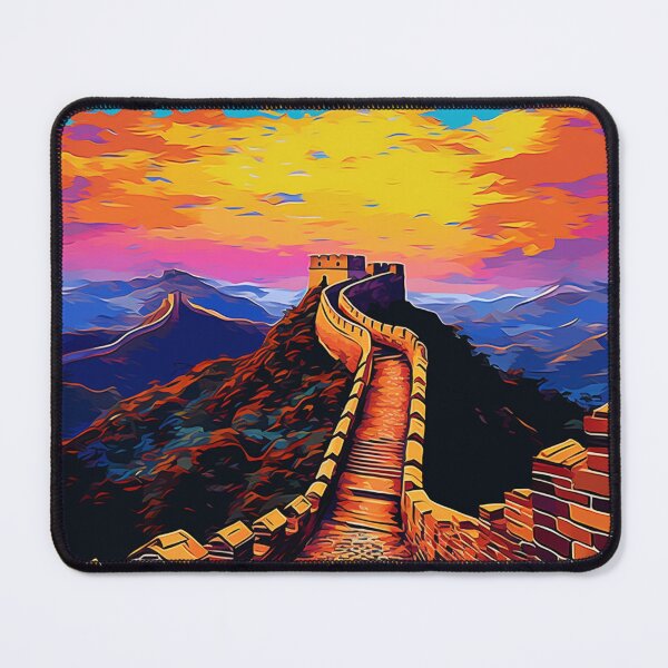 Item preview, A Pop Art Travel Print of the Great Wall of China designed and sold by StudioRedKoala.