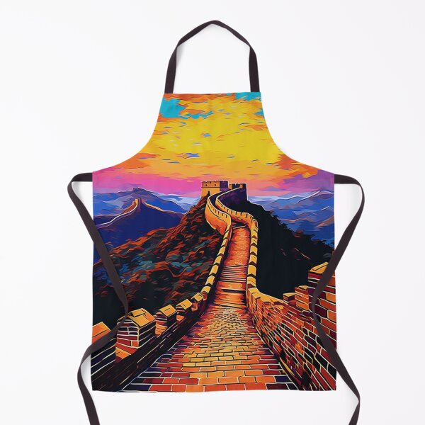 Item preview, A Pop Art Travel Print of the Great Wall of China designed and sold by StudioRedKoala.