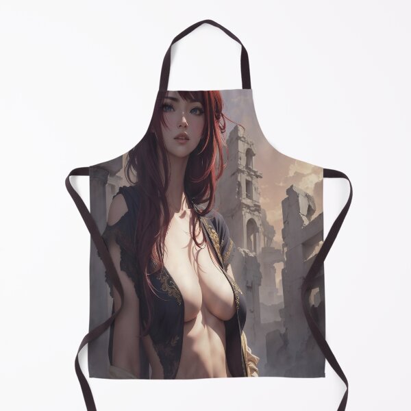 Item preview, Crimson Enigma: Fantasy Woman in Dark Ruins designed and sold by PinUpPavilion.