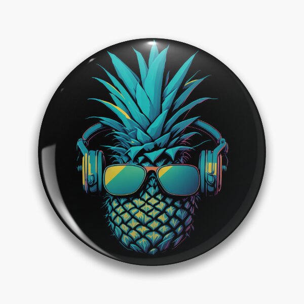 Item preview, Pineapple DJ Tropical Vibes designed and sold by DipTheWick.