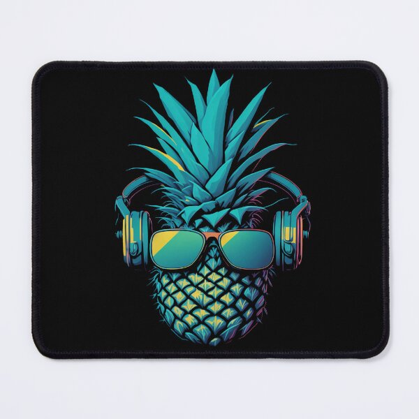 Item preview, Pineapple DJ Tropical Vibes designed and sold by DipTheWick.