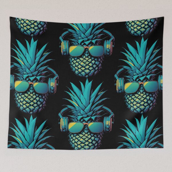 Item preview, Pineapple DJ Tropical Vibes designed and sold by DipTheWick.