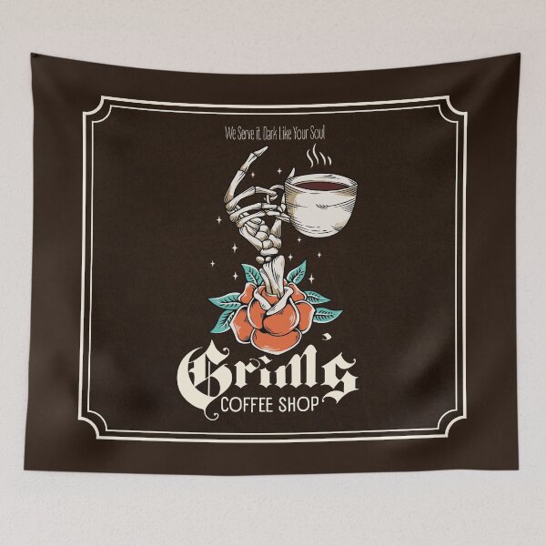 Item preview, Grim's Coffee Shop designed and sold by Adrienne Morse.