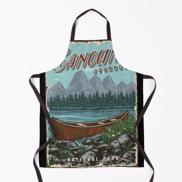 Item preview, Canoeing journey. National park illustration with river and forest  designed and sold by KristinaNEL.