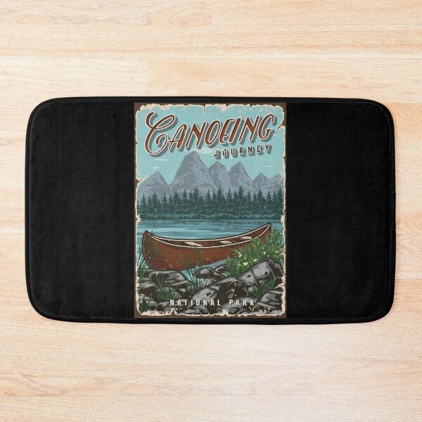 Item preview, Canoeing journey. National park illustration with river and forest  designed and sold by KristinaNEL.