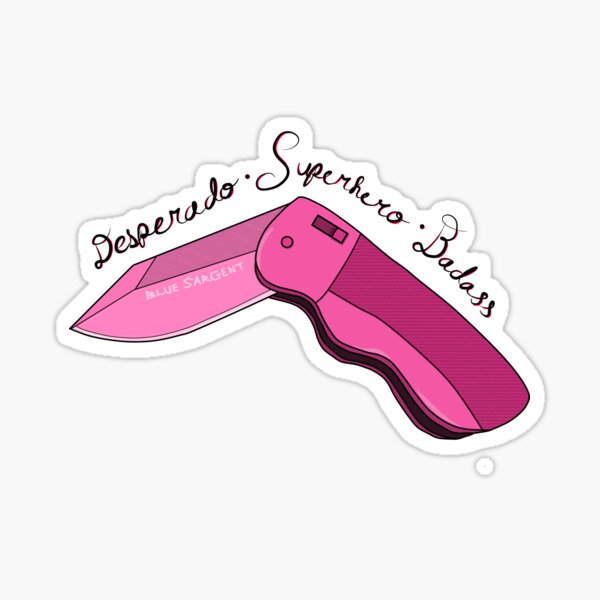 Pink Switchblade Stickers for Sale