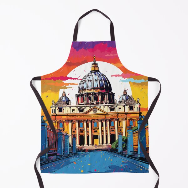 Item preview, A Pop Art Travel Print of St. Peter's Basilica - Vatican designed and sold by StudioRedKoala.