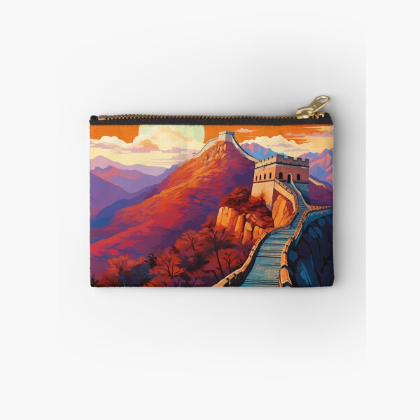 Item preview, A Pop Art Travel Print of the Great Wall of China designed and sold by StudioRedKoala.