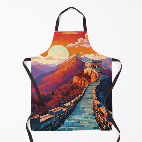 Item preview, A Pop Art Travel Print of the Great Wall of China designed and sold by StudioRedKoala.