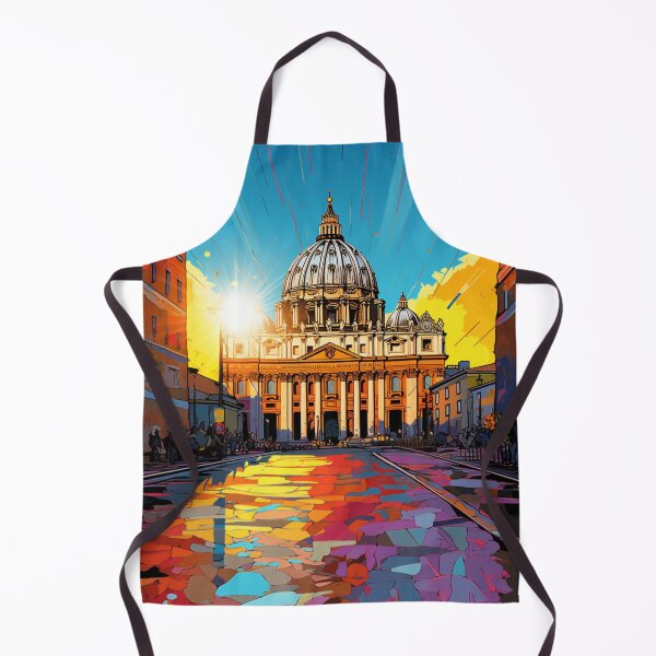 Item preview, A Pop Art Travel Print of St. Peter's Basilica - Vatican designed and sold by StudioRedKoala.