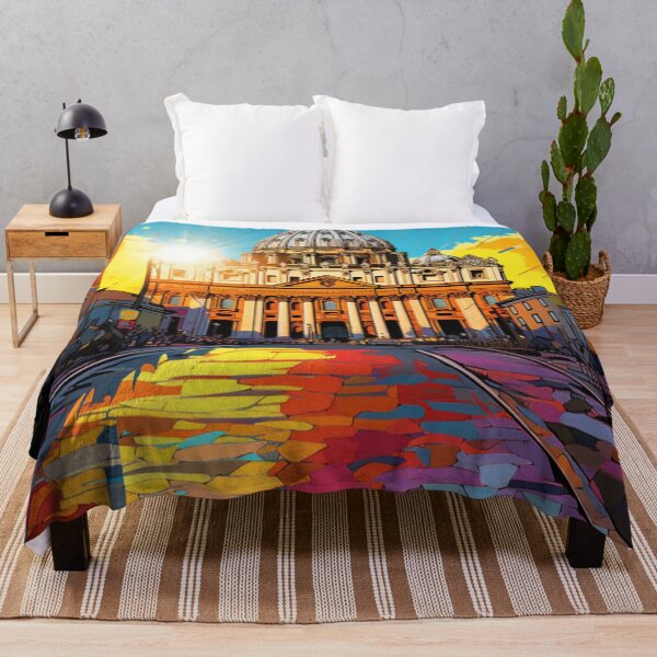 Item preview, A Pop Art Travel Print of St. Peter's Basilica - Vatican designed and sold by StudioRedKoala.