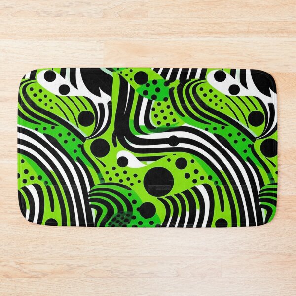 Item preview, Green Colour Based Abstract Organic Pattern designed and sold by aweartome.