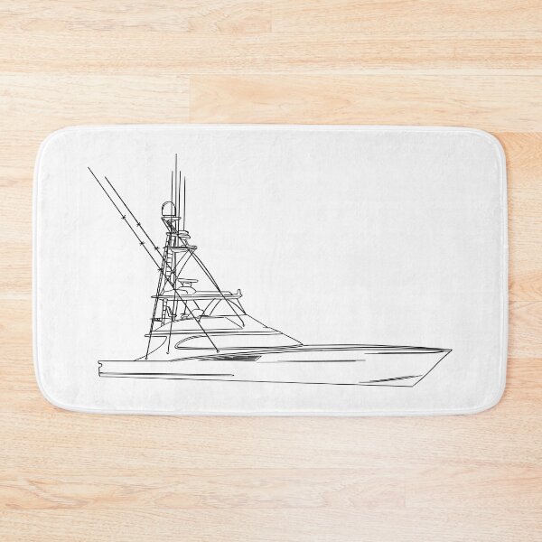 Item preview, Sport Fishing Boat Sketch designed and sold by Michael Garber.