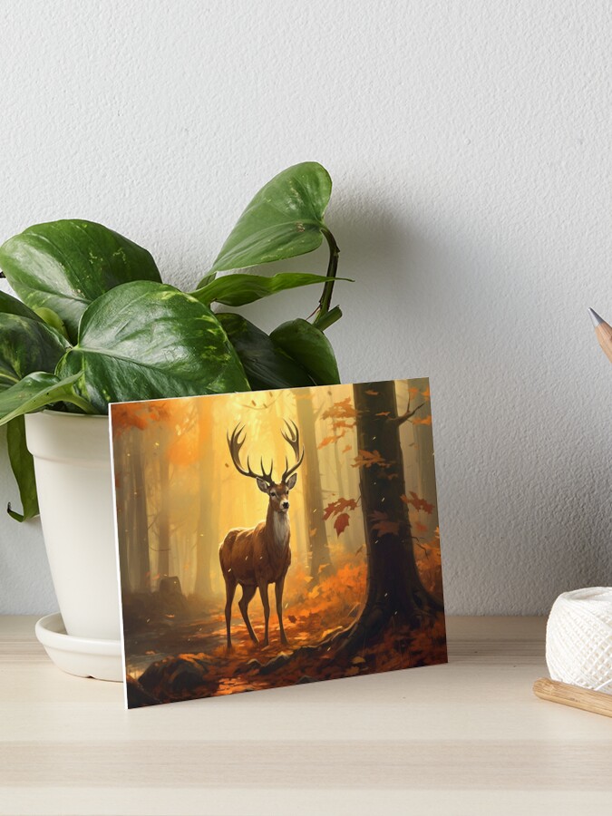 Autumn Deer - Art Print