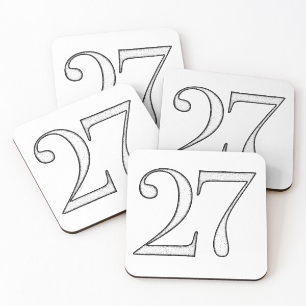 Item preview, Dotart/Dotwork illustration of Number 27 designed and sold by MagnetitaBySil.